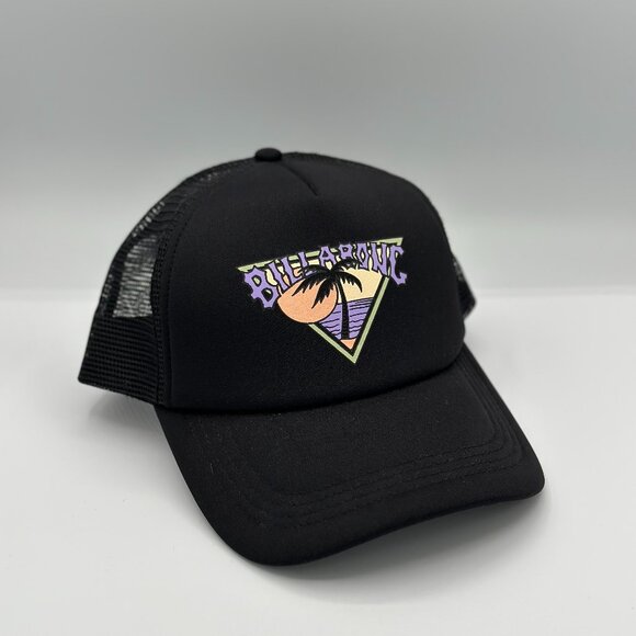 Billabong Accessories - Billabong Black Trucker Hat — Palm Graphic